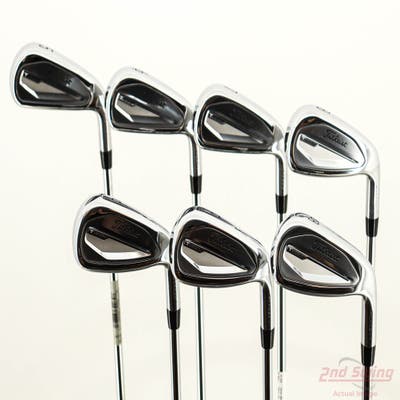 Mint Titleist 2023 T350 Iron Set 5-GW True Temper AMT Red R300 Steel Regular Right Handed STD