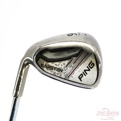 Ping 2014 Karsten Single Iron 9 Iron Ping CFS Distance Steel Regular Left Handed Yellow Dot 36.25in