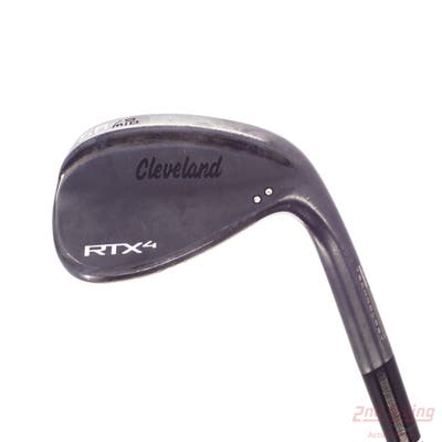 Cleveland RTX 4 Black Satin Wedge Lob LW 58° 9 Deg Bounce Mid Dynamic Gold Tour Issue S400 Steel Stiff Right Handed 35.25in