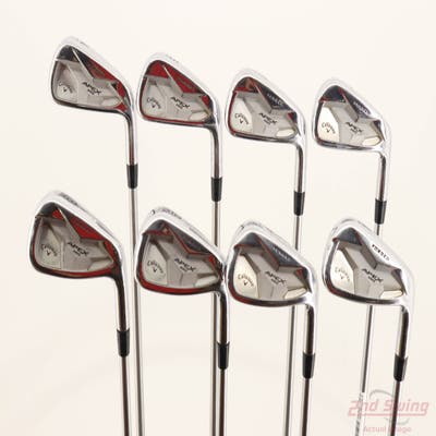 Callaway Apex Pro 19 Iron Set 4-PW AW FST KBS Tour C-Taper Lite Steel X-Stiff Right Handed STD