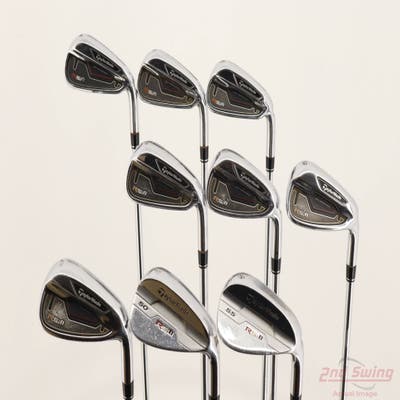 TaylorMade RSi 1 Iron Set 4-PW AW SW Stock Steel Shaft Steel Regular Right Handed -1/2"