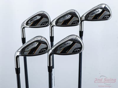 Callaway Mavrik Max Womens Iron Set 6-GW UST Mamiya Recoil 105 Dart Graphite Stiff Left Handed +1/2"