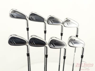Ping i540 Iron Set 4-PW AW True Temper Dynamic Gold Mid 100 S300 Steel Stiff Right Handed Black Dot +1/2"