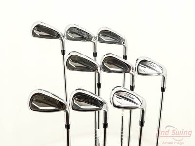 Mint Titleist 2023 T350 Iron Set 4-PW GW SW True Temper AMT Red R300 Steel Regular Right Handed +1/2"