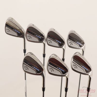 Callaway Paradym Ai Smoke Iron Set 7-PW AW GW SW True Temper Elevate MPH 95 Steel Stiff Right Handed +1/4"
