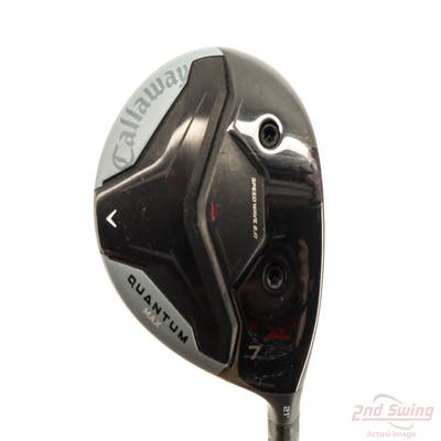 Callaway Quantum Max Fairway Wood 7 Wood 7W 21° Fujikura Ventus TR Blue Velocore 6 Graphite Stiff Right Handed 41.75in