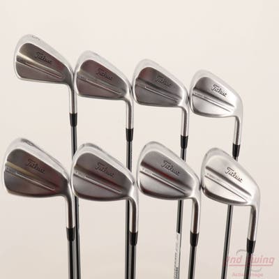 Titleist 2025 T350 Iron Set 5-PW AW GW Mitsubishi MMT AMC Red Graphite Senior Right Handed +1 3/4"