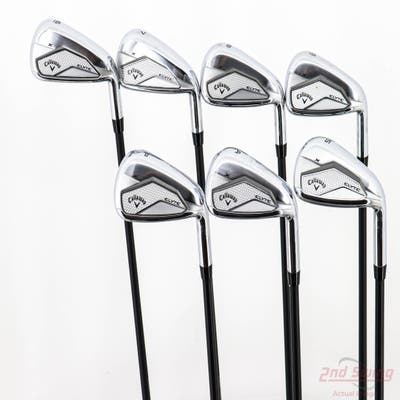 Callaway Elyte X Iron Set 6-PW AW SW Mitsubishi Vanquish 4 Graphite Senior Right Handed -1/4"