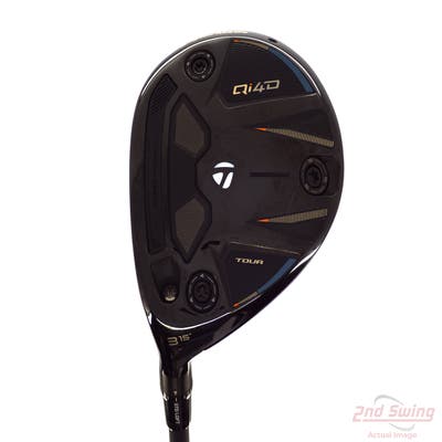 TaylorMade Qi4D Tour Fairway Wood 3 Wood 3W 15° Mitsubishi REAX 75 Graphite Stiff Left Handed 43.5in