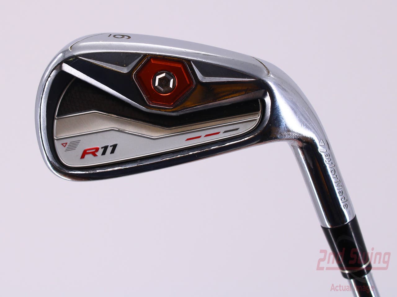 TaylorMade R11 Single Iron 6 Iron FST KBS 90 Steel Regular Right Handed 37.5in