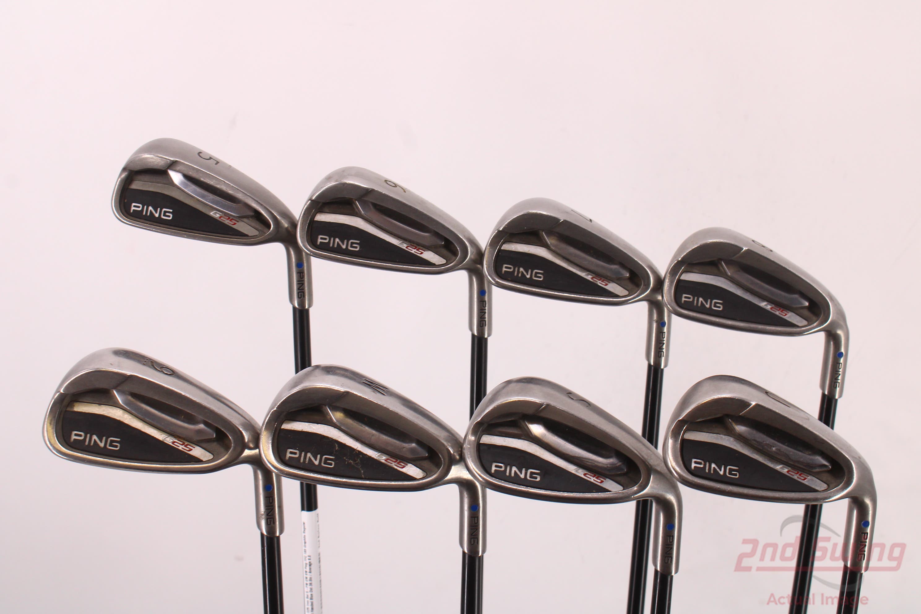 Ping G25 Iron Set 5-PW GW SW Ping TFC 189 Graphite Regular Right Handed Blue Dot 38.0in