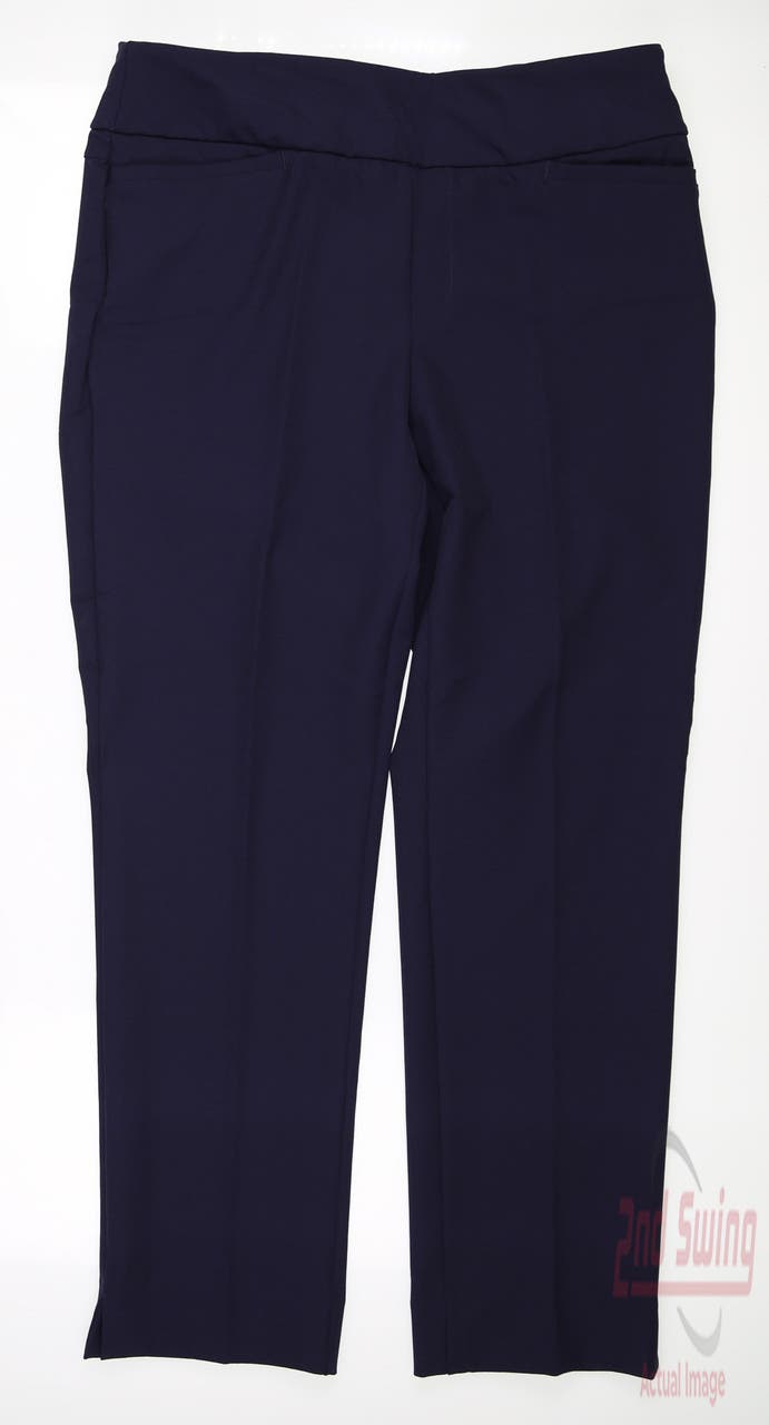 New Womens Fairway & Greene Golf Pants Large L Eclipse Blue MSRP $135