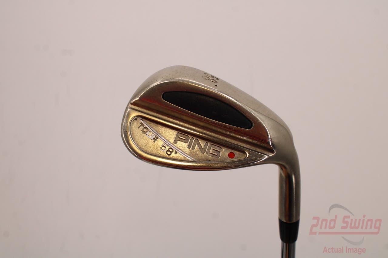 Ping Tour Wedge Lob LW 58° Stock Steel Shaft Steel Wedge Flex Right Handed Red dot 35.0in