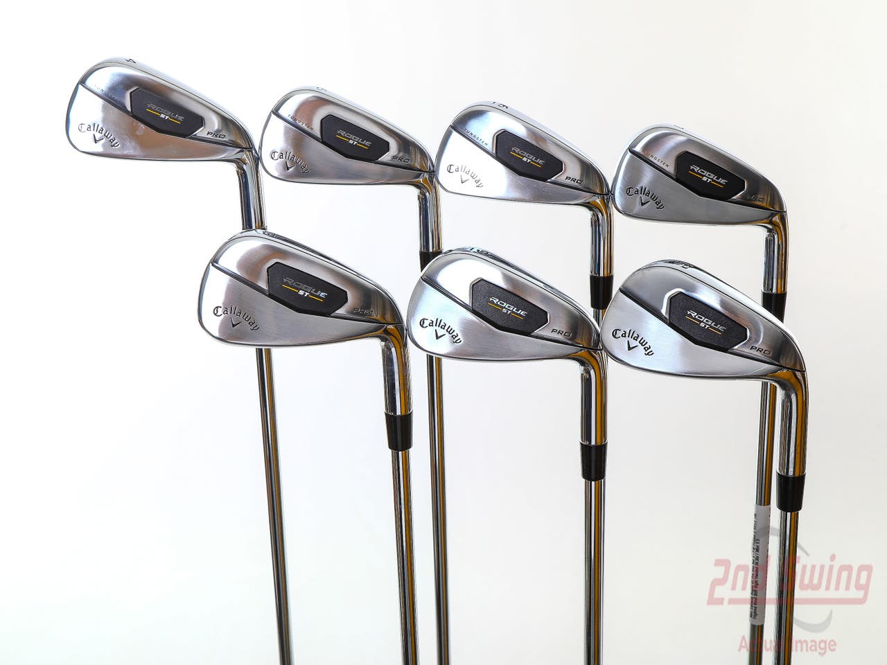 Mint Callaway Rogue ST Pro Iron Set 4-PW Project X RIFLE 105 Flighted Steel Stiff Right Handed 38.0in