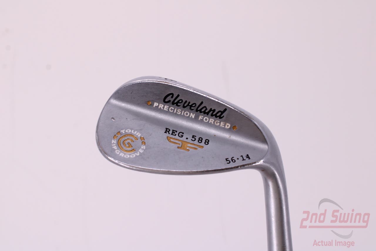 Cleveland 2012 588 Chrome Wedge Sand SW 56° 14 Deg Bounce True Temper Tour Concept Steel Wedge Flex Right Handed 35.25in