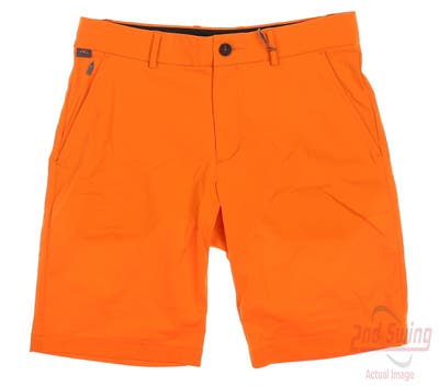 New Mens KJUS Golf Shorts 32 Orange MSRP $129