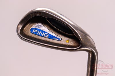 Ping G2 Single Iron Pitching Wedge PW Stock Steel Shaft Steel Wedge Flex Right Handed Yellow Dot 35.5in