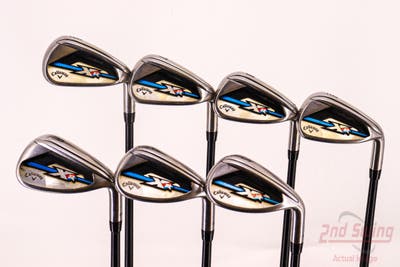 Callaway XR OS Iron Set 6-PW AW SW Mitsubishi Fubuki AT Graphite Regular Right Handed 38.0in