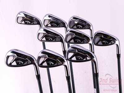 Callaway Apex 21 Iron Set 3-PW AW UST Mamiya Recoil 65 Dart Graphite Stiff Right Handed 38.0in
