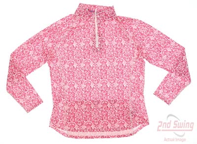 New Womens Ralph Lauren RLX 1/4 Zip Golf Pullover X-Small XS Pink MSRP $148