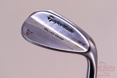 TaylorMade Milled Grind Satin Chrome Wedge Lob LW 60° 10 Deg Bounce True Temper Dynamic Gold Steel Wedge Flex Right Handed 34.75in