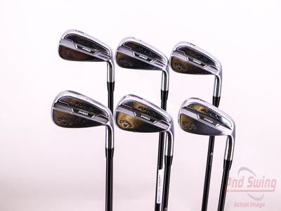 Callaway Apex Pro 21 Iron Set 6-PW AW Mitsubishi MMT 80 Graphite Stiff Right Handed 37.5in
