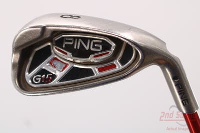 Ping G15 Single Iron 8 Iron Ping TFC 149I Graphite Regular Right Handed Black Dot 37.5in