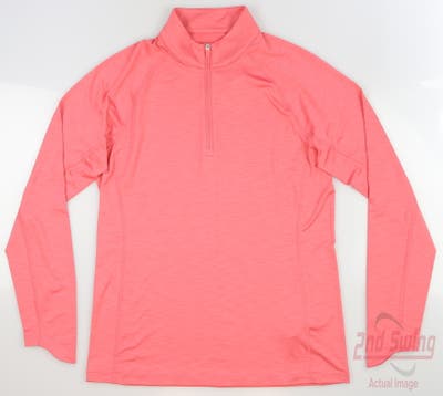 New Womens Puma Youv 1/4 Zip Pullover Small S Loveable Heather MSRP $65