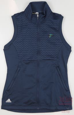 New W/ Logo Womens Adidas Golf Vest X-Small XS Crew Navy Blue MSRP $90