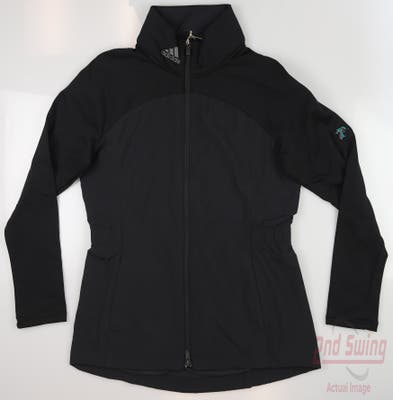 New W/ Logo Womens Adidas Golf Jacket X-Small XS Black MSRP $130
