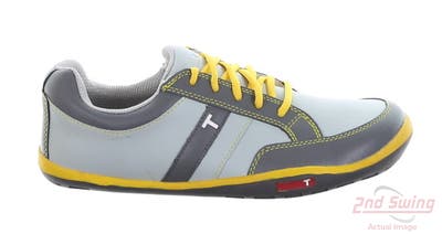 New Mens Golf Shoe True Linkswear PHX 8 Gray/Charcoal/Yellow MSRP $160 P1-9006-080