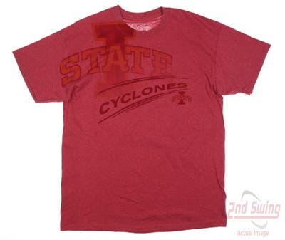 New W/ Logo Mens Level Wear Iowa State T-Shirt Large L Red MSRP $45