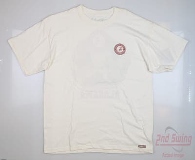 New W/ Logo Mens Level Wear Alabama T-Shirt Large L White MSRP $40