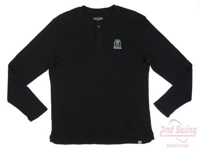 New W/ Logo Mens Salute By Level Wear Marshall Long Sleeve Crew Neck Large L Black MSRP $45