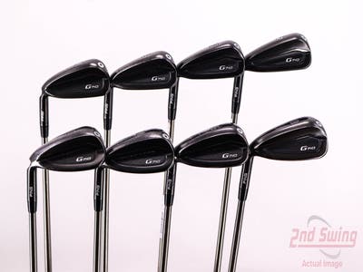 Ping G710 Iron Set 4-PW AW UST Recoil 780 ES SMACWRAP Graphite Stiff Left Handed Black Dot 39.0in
