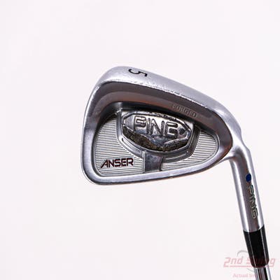Ping Anser Forged 2010 Single Iron 5 Iron Ping AWT Steel Stiff Right Handed Blue Dot 38.25in