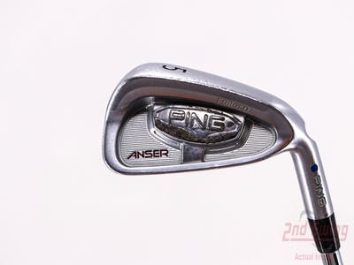 Ping Anser Forged 2010 Single Iron 5 Iron Ping AWT Steel Stiff Right Handed Blue Dot 38.25in