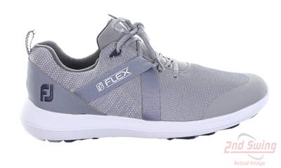 New Mens Golf Shoe Footjoy FJ Flex Medium 9.5 Gray MSRP $90 56106