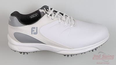 New Mens Golf Shoe Footjoy FJ Arc XT Wide 8.5 White/Grey MSRP $110 59740
