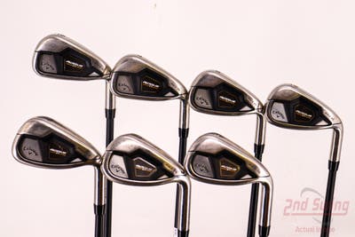 Callaway Rogue ST Max OS Lite Iron Set 6-PW AW GW Project X Cypher 50 Graphite Regular Right Handed 37.75in
