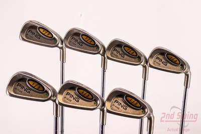 Ping i3 Oversize Iron Set 3-9 Iron Ping JZ Steel Stiff Right Handed Green Dot 38.25in