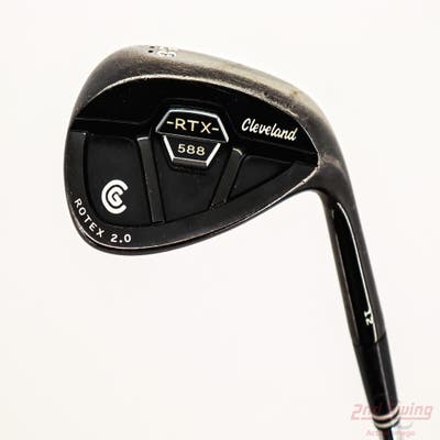 Cleveland 588 RTX 2.0 CB Black Satin Wedge Lob LW 58° 12 Deg Bounce True Temper Dynamic Gold Steel Wedge Flex Right Handed 35.0in
