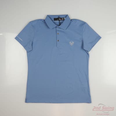 New W/ Logo Womens Ralph Lauren RLX Polo X-Small XS Blue MSRP $100