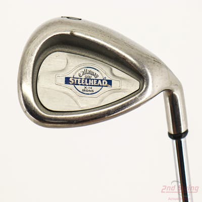 Callaway X-14 Single Iron Pitching Wedge PW Stock Steel Shaft Steel Stiff Right Handed 37.75in