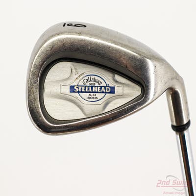 Callaway X-14 Single Iron 9 Iron Stock Steel Shaft Steel Stiff Right Handed 38.0in