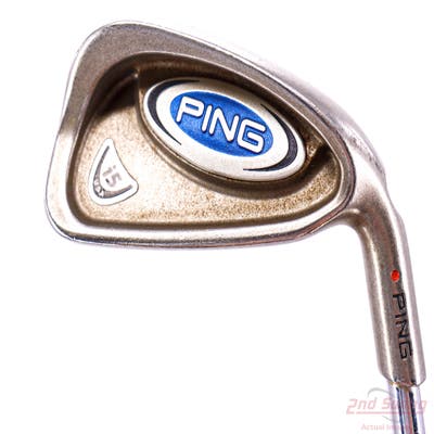 Ping i5 Single Iron 4 Iron Stock Steel Shaft Steel Stiff Right Handed Red dot 38.5in