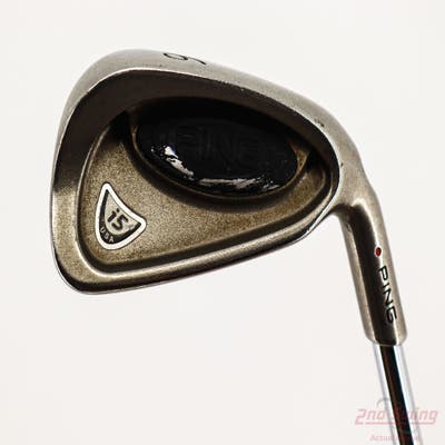 Ping i5 Single Iron 6 Iron Stock Steel Shaft Steel Stiff Right Handed Red dot 37.25in