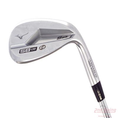 Mizuno S23 Satin Chrome Wedge Lob LW 58° 8 Deg Bounce C Grind FST KBS Hi-Rev 2.0 115 Steel Wedge Flex Right Handed 35.5in