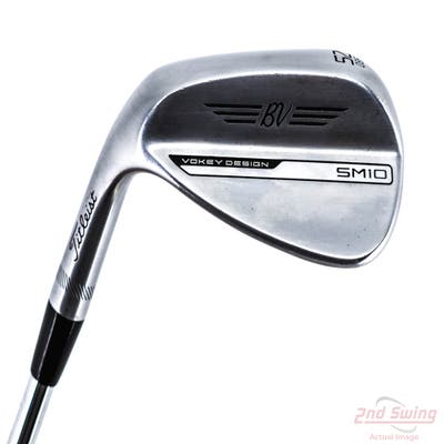 Titleist Vokey SM10 Tour Chrome Wedge Gap GW 52° 8 Deg Bounce F Grind Titleist Vokey BV Steel Wedge Flex Left Handed 35.75in