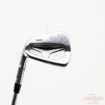 Ping S55 Single Iron 6 Iron FST KBS Tour C-Taper 120 Steel Stiff Left Handed White Dot 38.0in